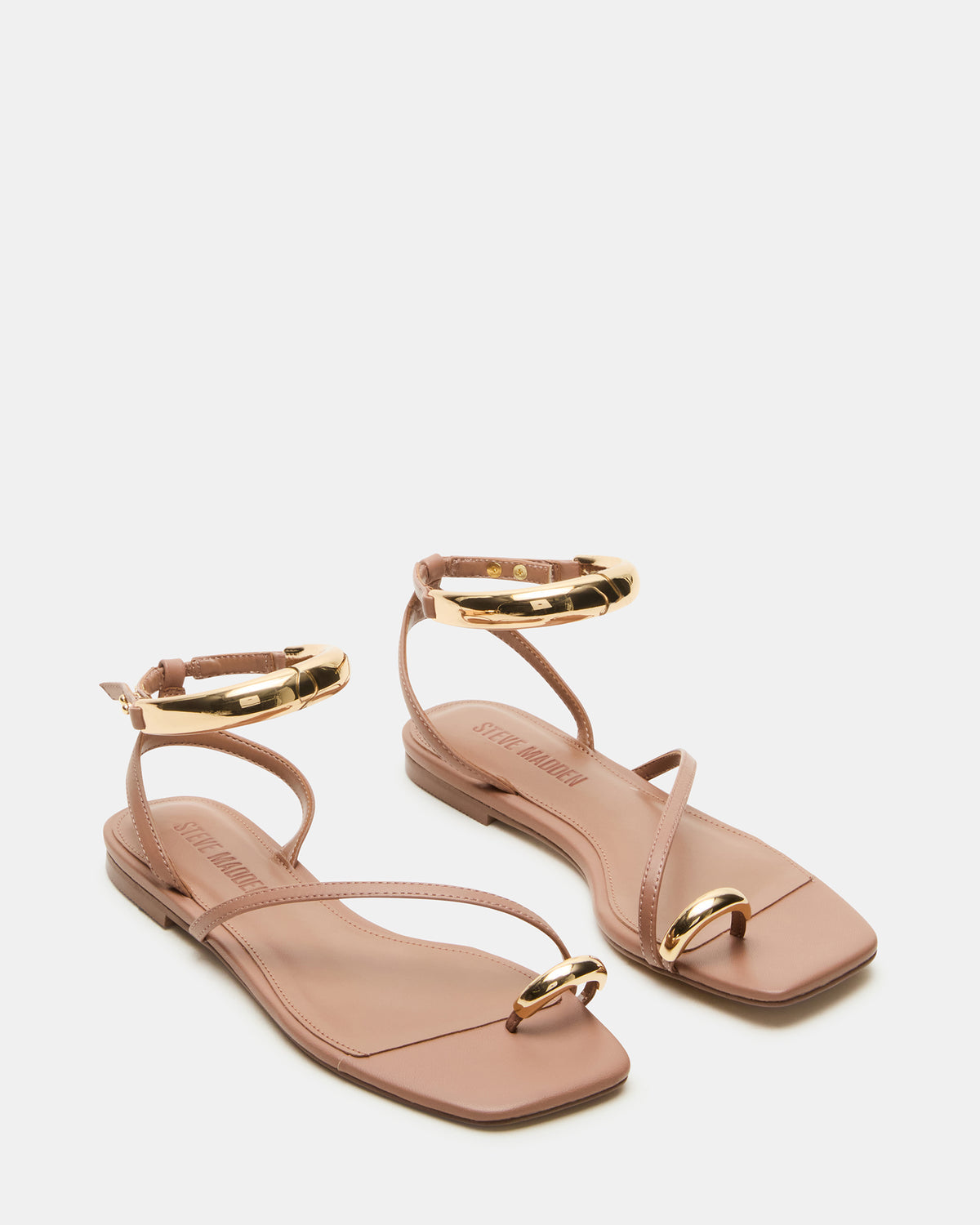 Steve Madden ODYSSEY Mocha Strappy Square-Toe Women Sandal