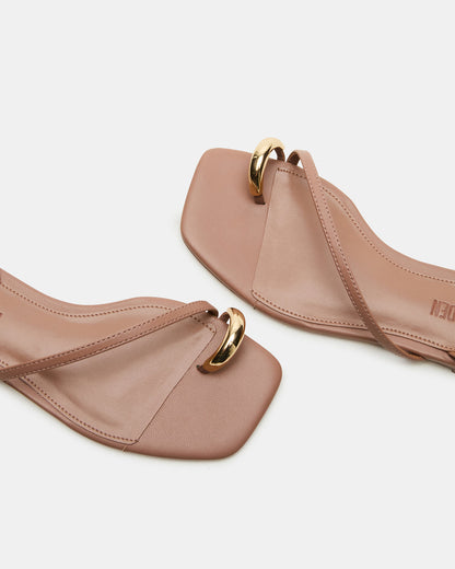Steve Madden ODYSSEY Mocha Strappy Square-Toe Women Sandal