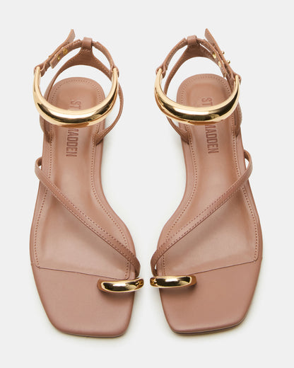 Steve Madden ODYSSEY Mocha Strappy Square-Toe Women Sandal