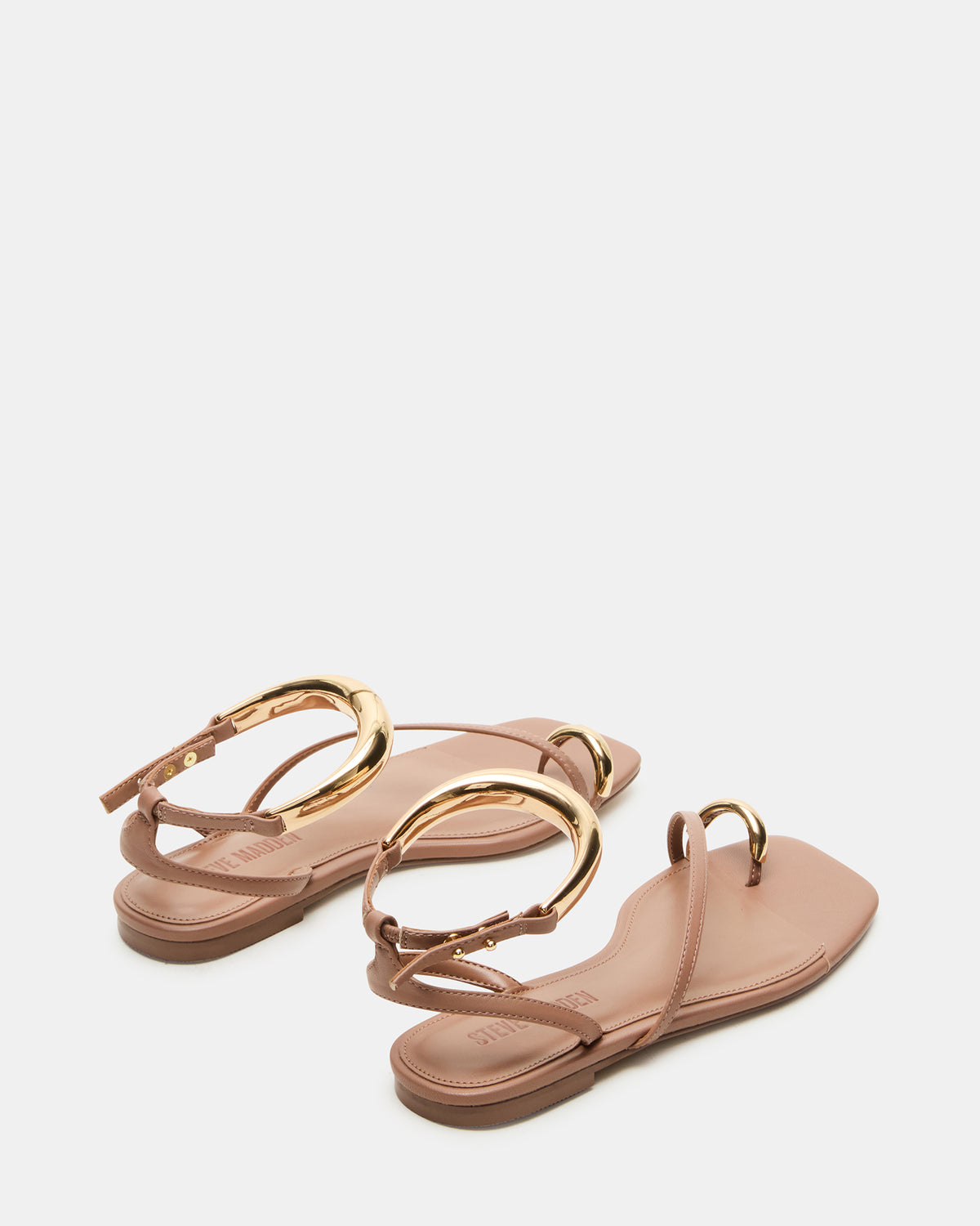Steve Madden ODYSSEY Mocha Strappy Square-Toe Women Sandal