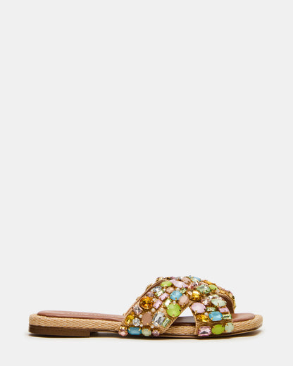 Steve Madden LEVITY Multi Square-Toe Slide Women's Sandal