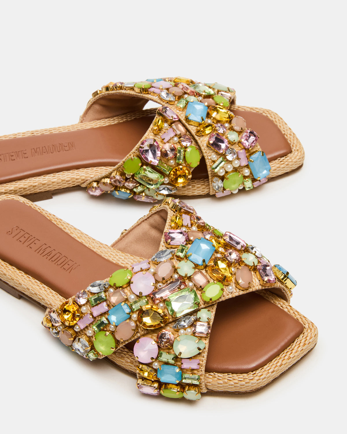 Steve Madden LEVITY Multi Square-Toe Slide Women's Sandal