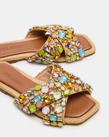 Steve Madden LEVITY Multi Square-Toe Slide Women's Sandal