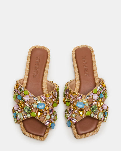 Steve Madden LEVITY Multi Square-Toe Slide Women's Sandal