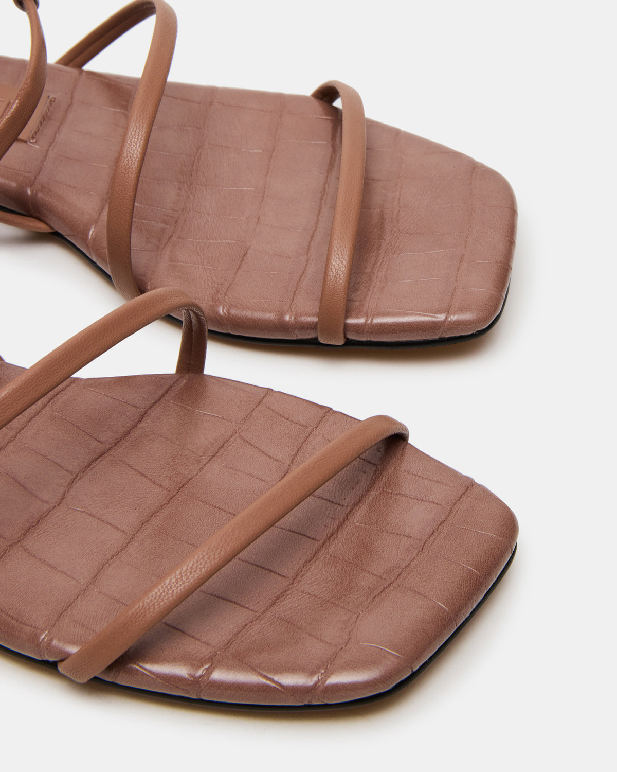 Steve Madden TANGO Mocha Square-Toe Strappy Women's Sandal