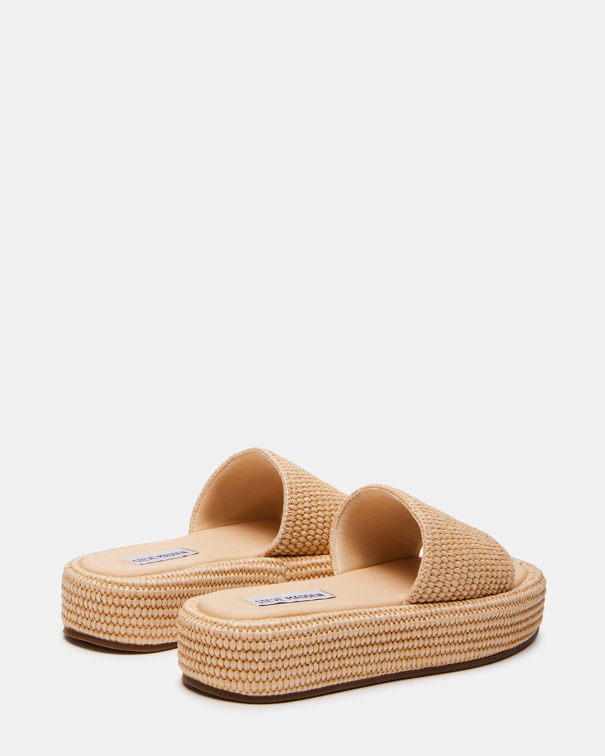 Steve Madden BEACHY Natural Platform Slide Women's Sandal