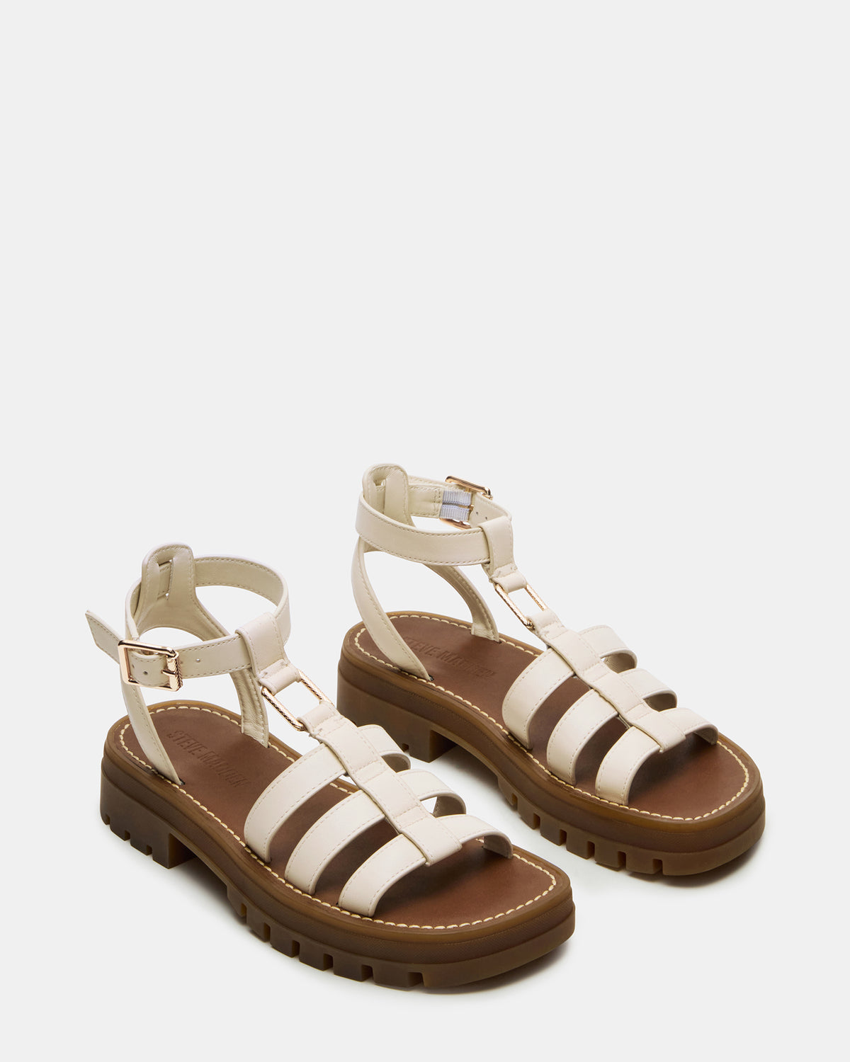 Steve Madden JARELLI Bone Leather Strappy Platform Women's Sandal