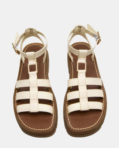 Steve Madden JARELLI Bone Leather Strappy Platform Women's Sandal