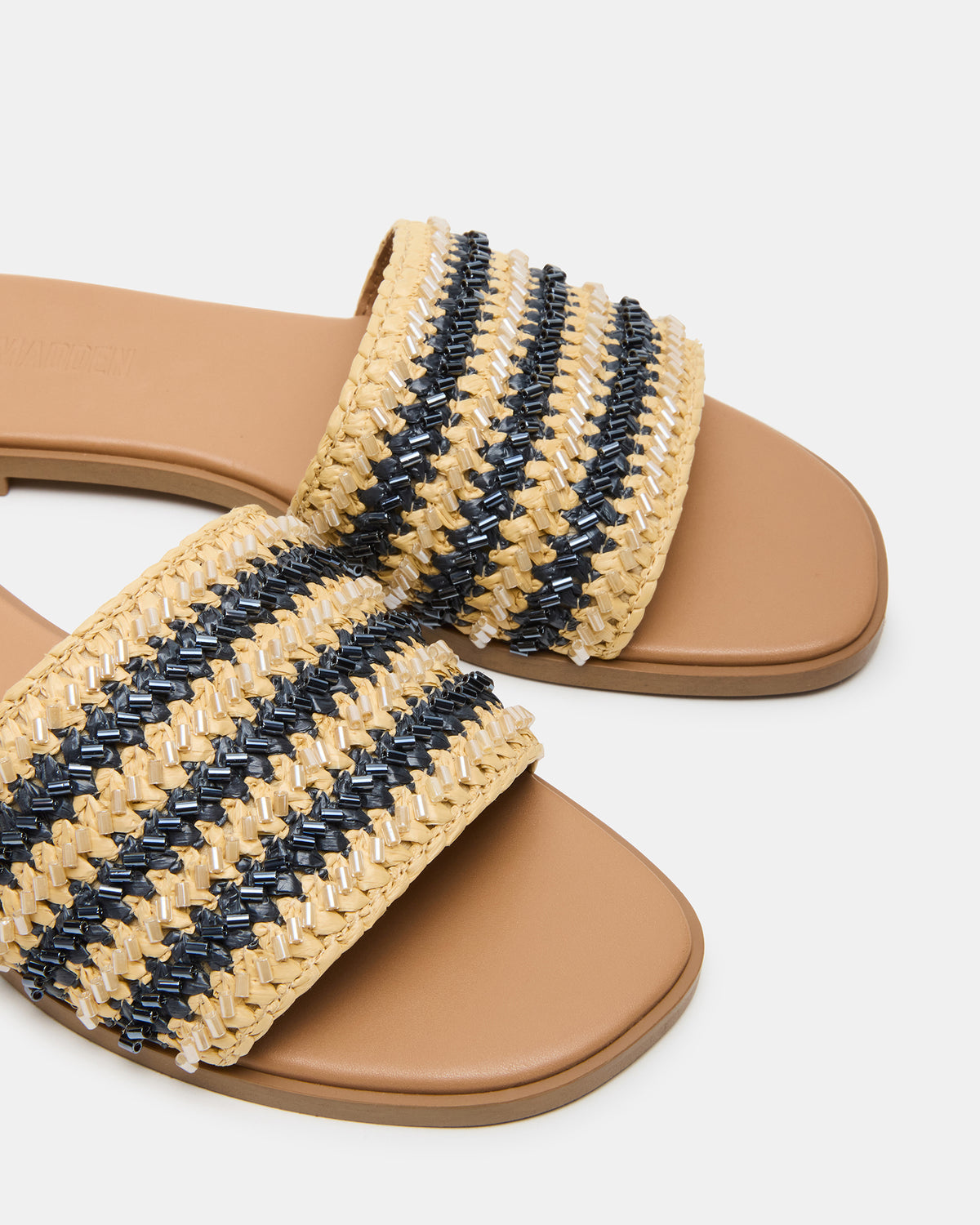 Steve Madden KOOPER Navy Multi Slide Sandal | Women's Sandals