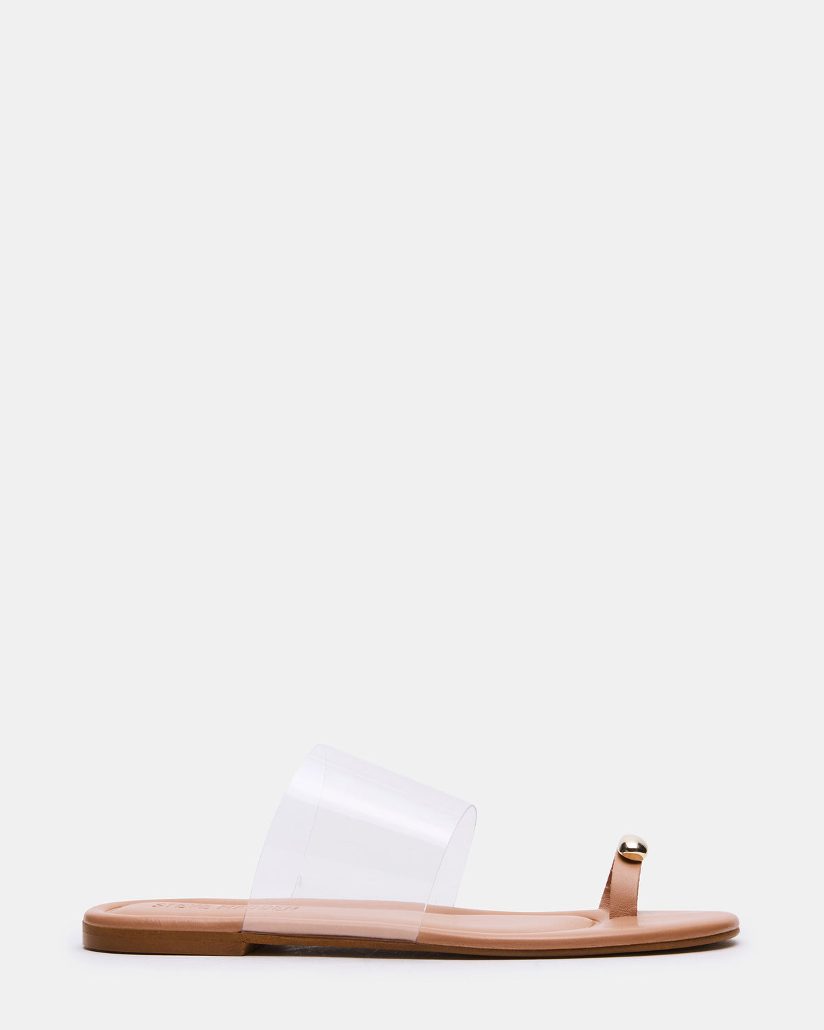 Steve Madden DECADENT Clear Rounded-Toe Slide Women's Sandal
