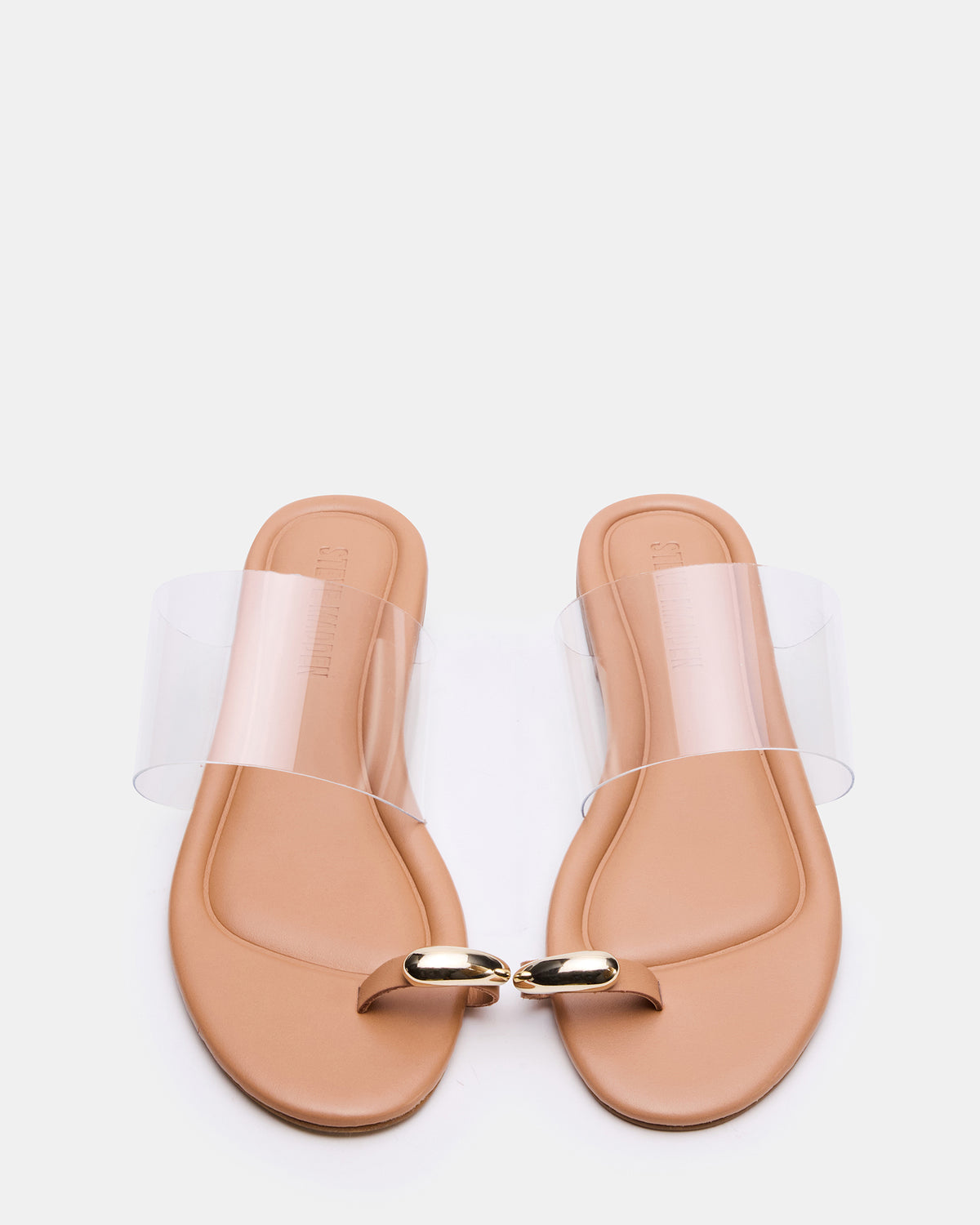 Steve Madden DECADENT Clear Rounded-Toe Slide Women's Sandal