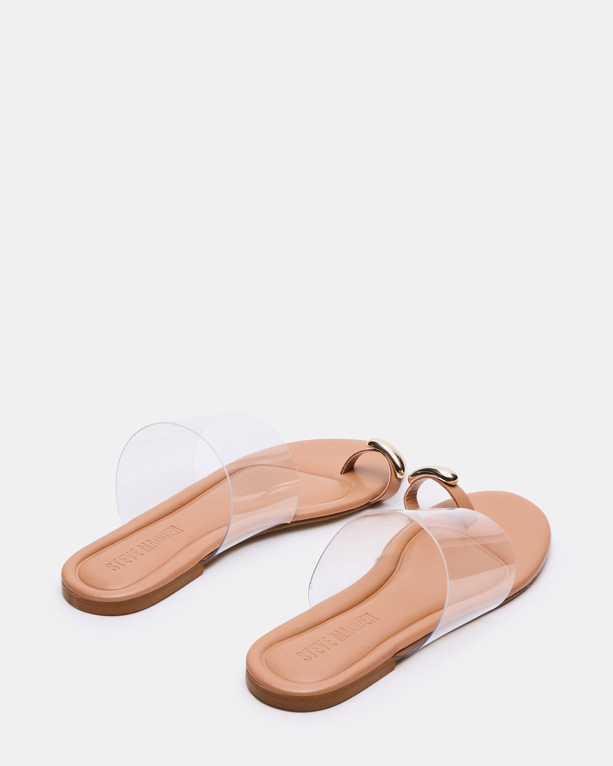 Steve Madden DECADENT Clear Rounded-Toe Slide Women's Sandal