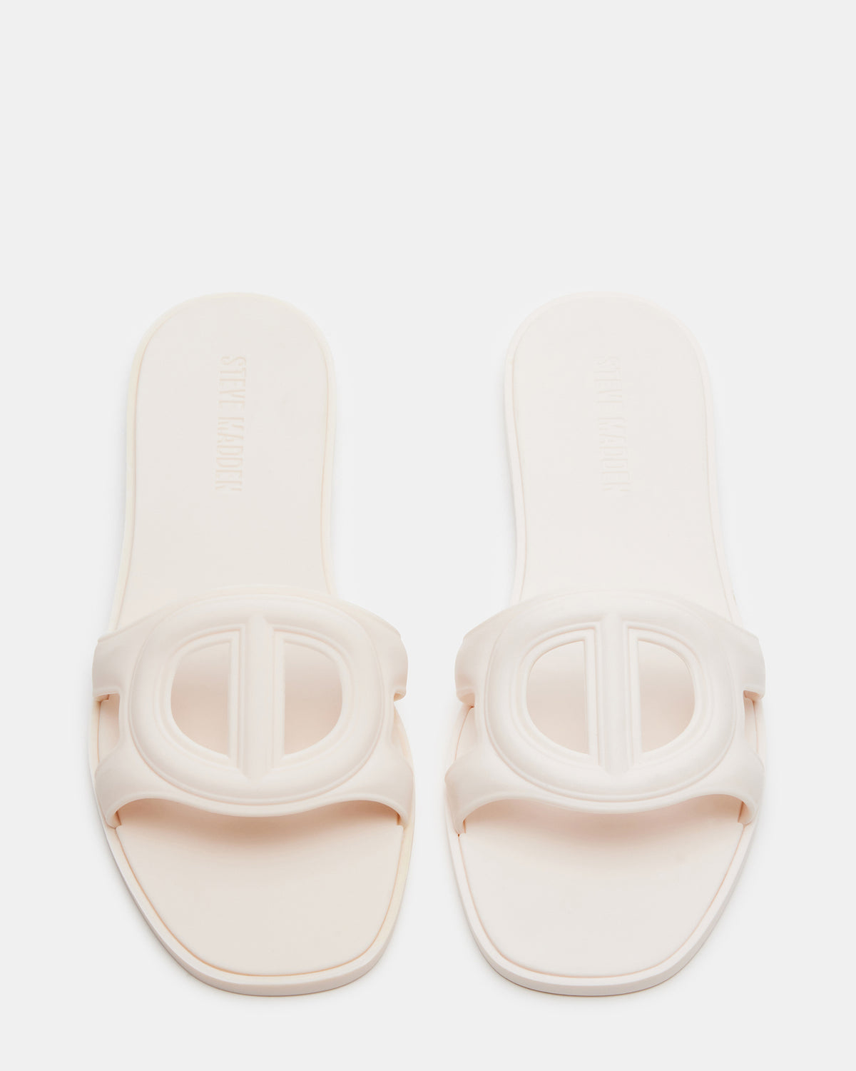 Steve Madden JELLIE Bone Women's Square Toe Slide Sandal