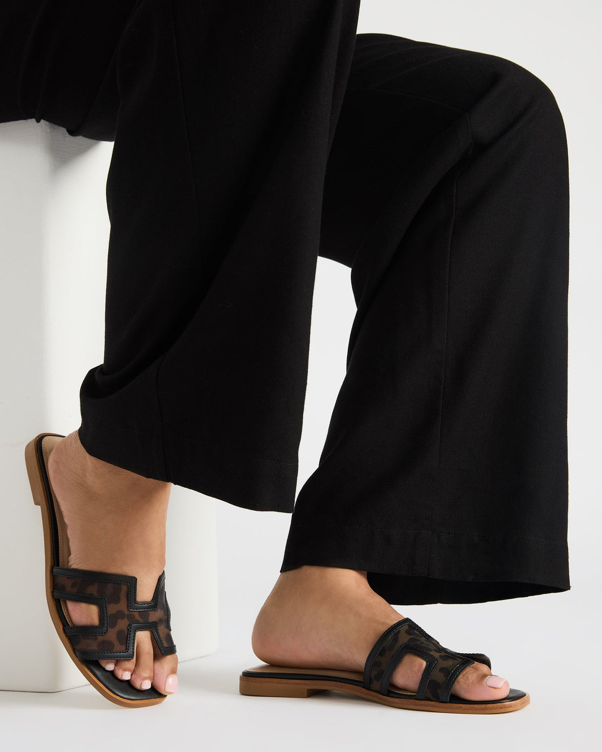 Steve Madden HADYN Mesh Leopard Women's Designer Sandal