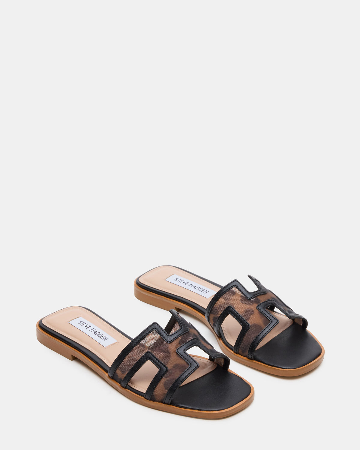 Steve Madden HADYN Mesh Leopard Women's Designer Sandal