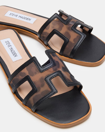 Steve Madden HADYN Mesh Leopard Women's Designer Sandal