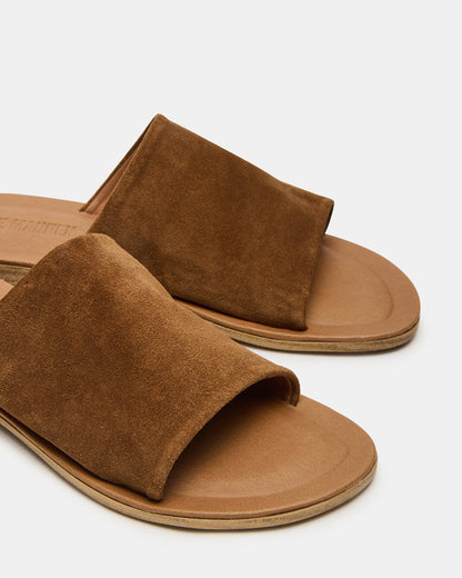 Steve Madden KIPP Chestnut Suede Slide Women's Sandal