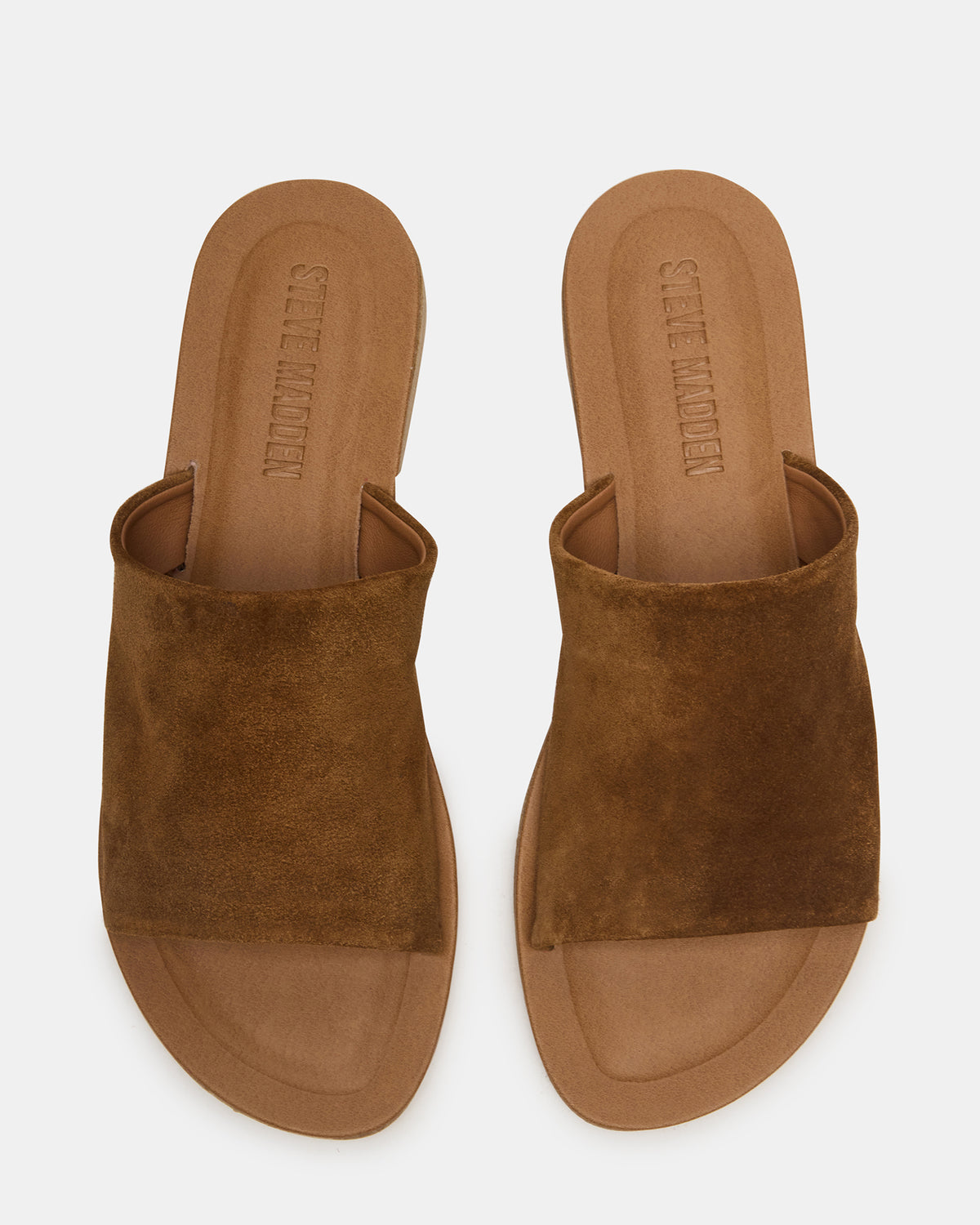 Steve Madden KIPP Chestnut Suede Slide Women's Sandal