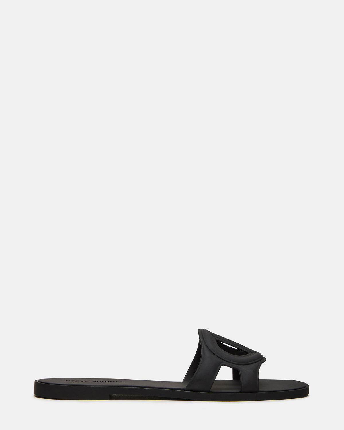 Steve Madden JELLIE Black Women's Square Toe Slide Sandal