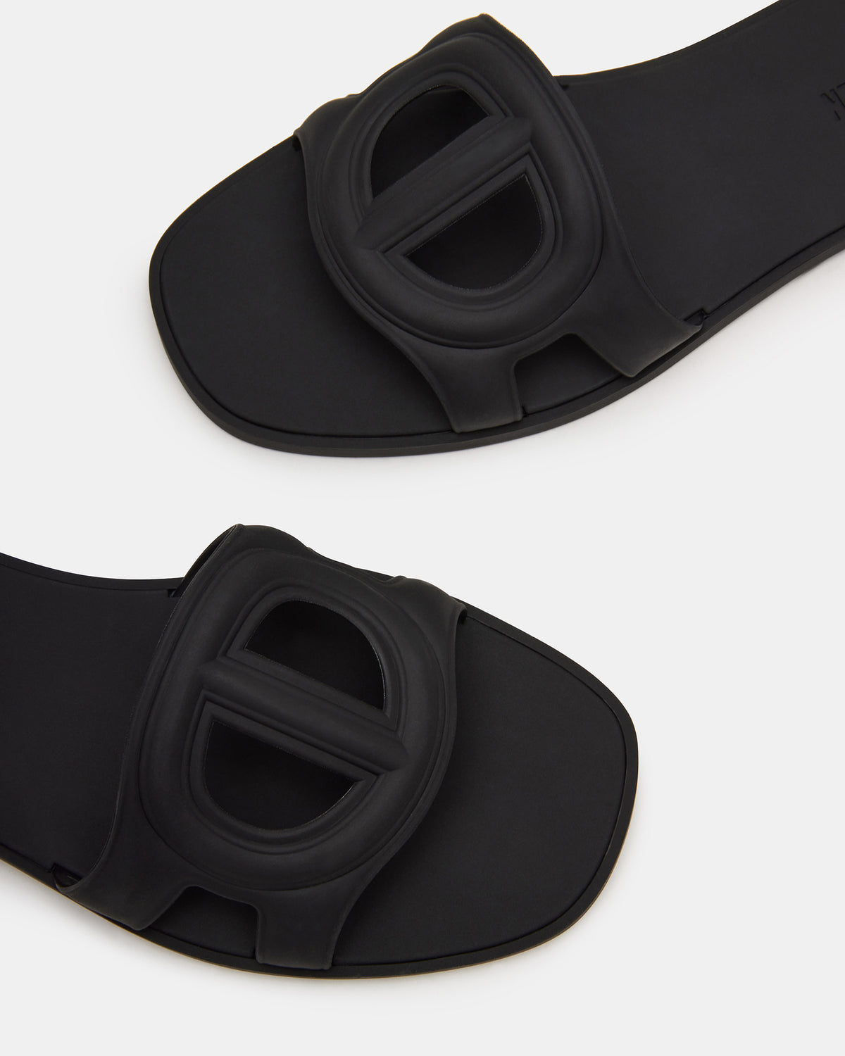 Steve Madden JELLIE Black Women's Square Toe Slide Sandal