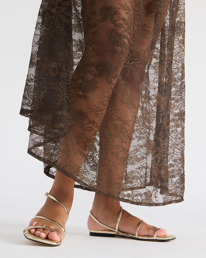 Steve Madden TANGO Gold Square-Toe Strappy Women's Sandal