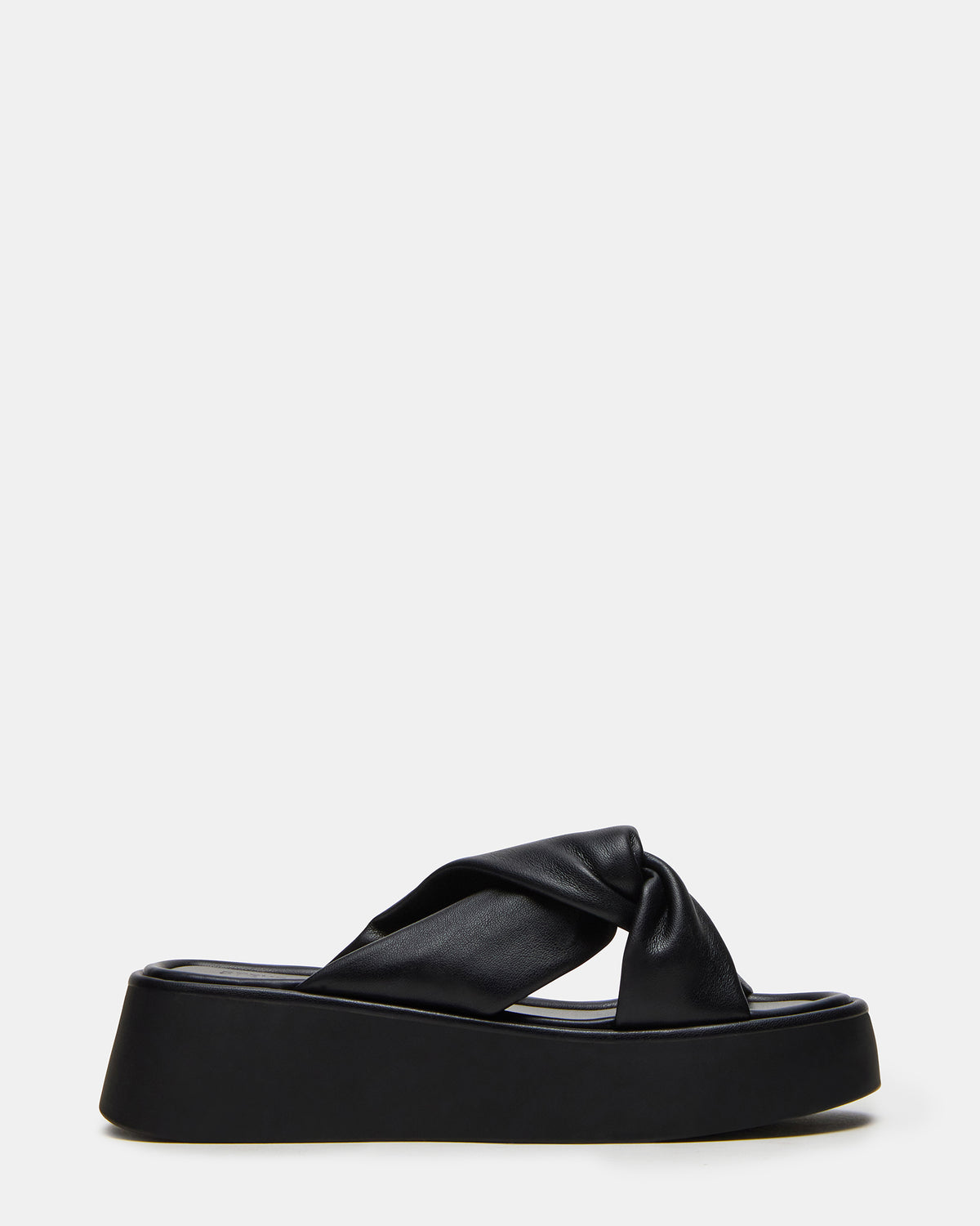 Steve Madden CYRIX Black Women's Platform Slide Sandal