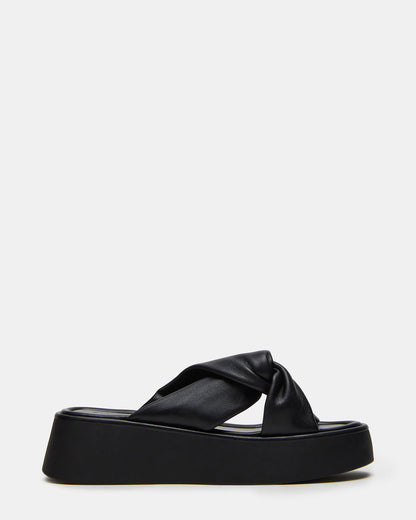 Steve Madden CYRIX Black Women's Platform Slide Sandal