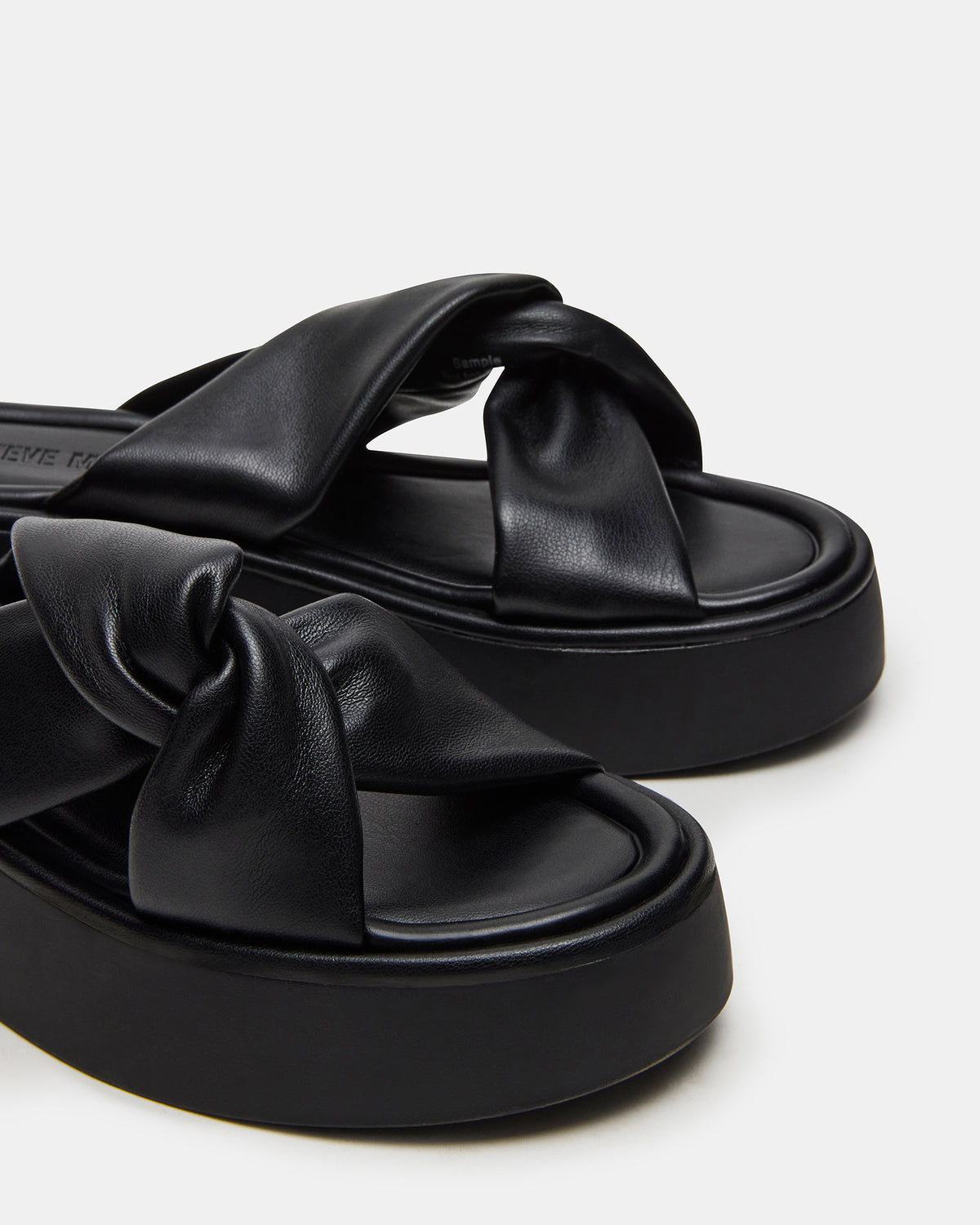 Steve Madden CYRIX Black Women's Platform Slide Sandal