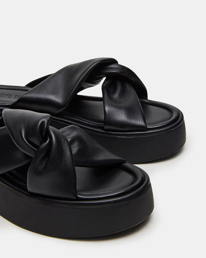 Steve Madden CYRIX Black Women's Platform Slide Sandal