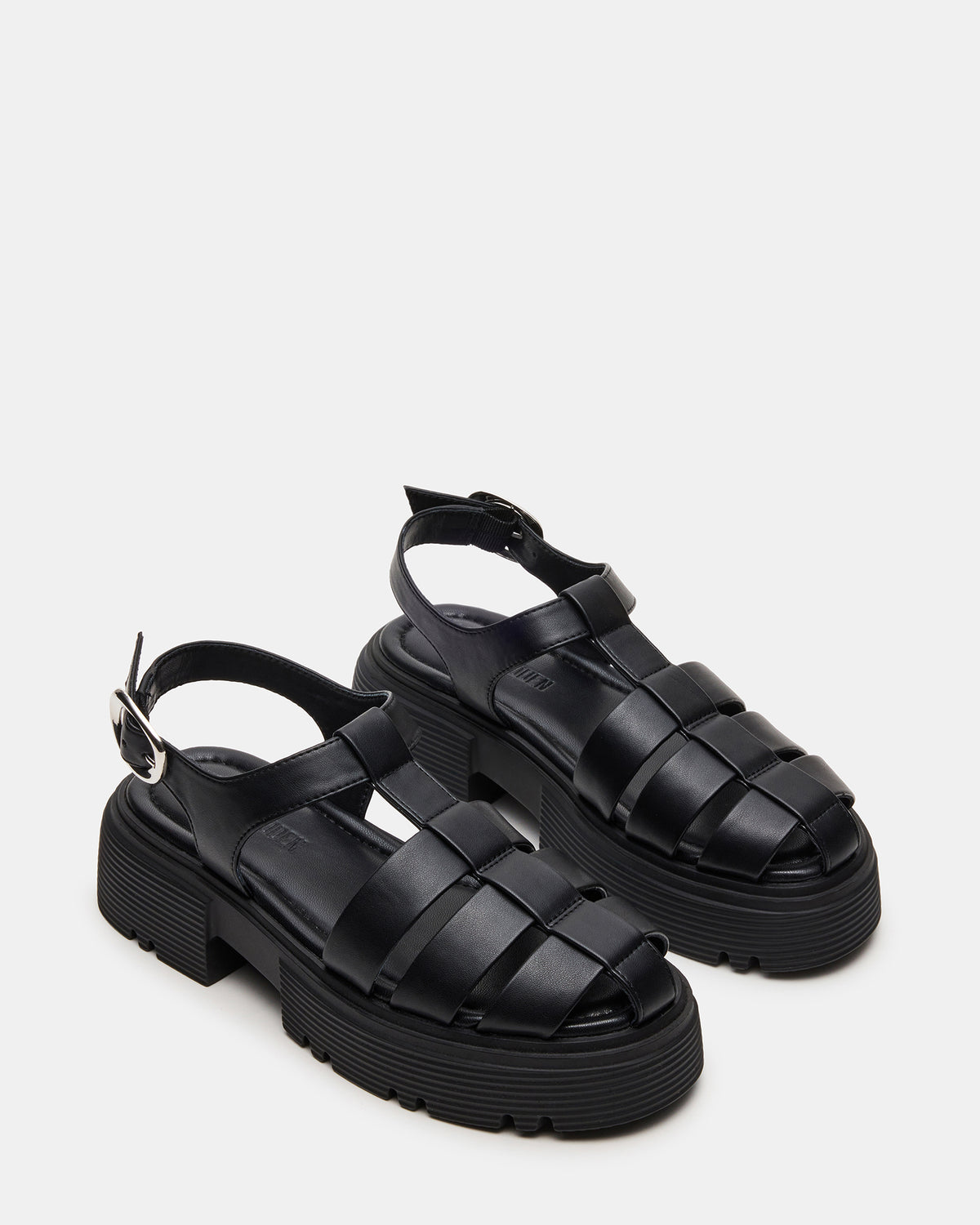 Steve Madden BASS Black Platform Fisherman Women's Sandal