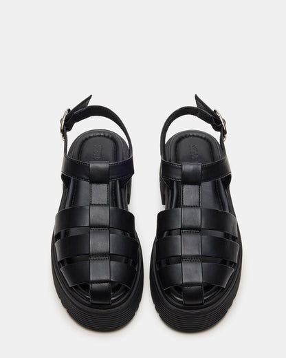 Steve Madden BASS Black Platform Fisherman Women's Sandal