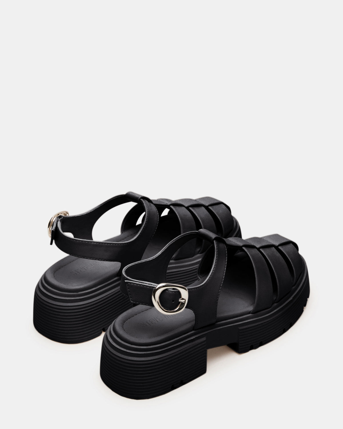 Steve Madden BASS Black Platform Fisherman Women's Sandal