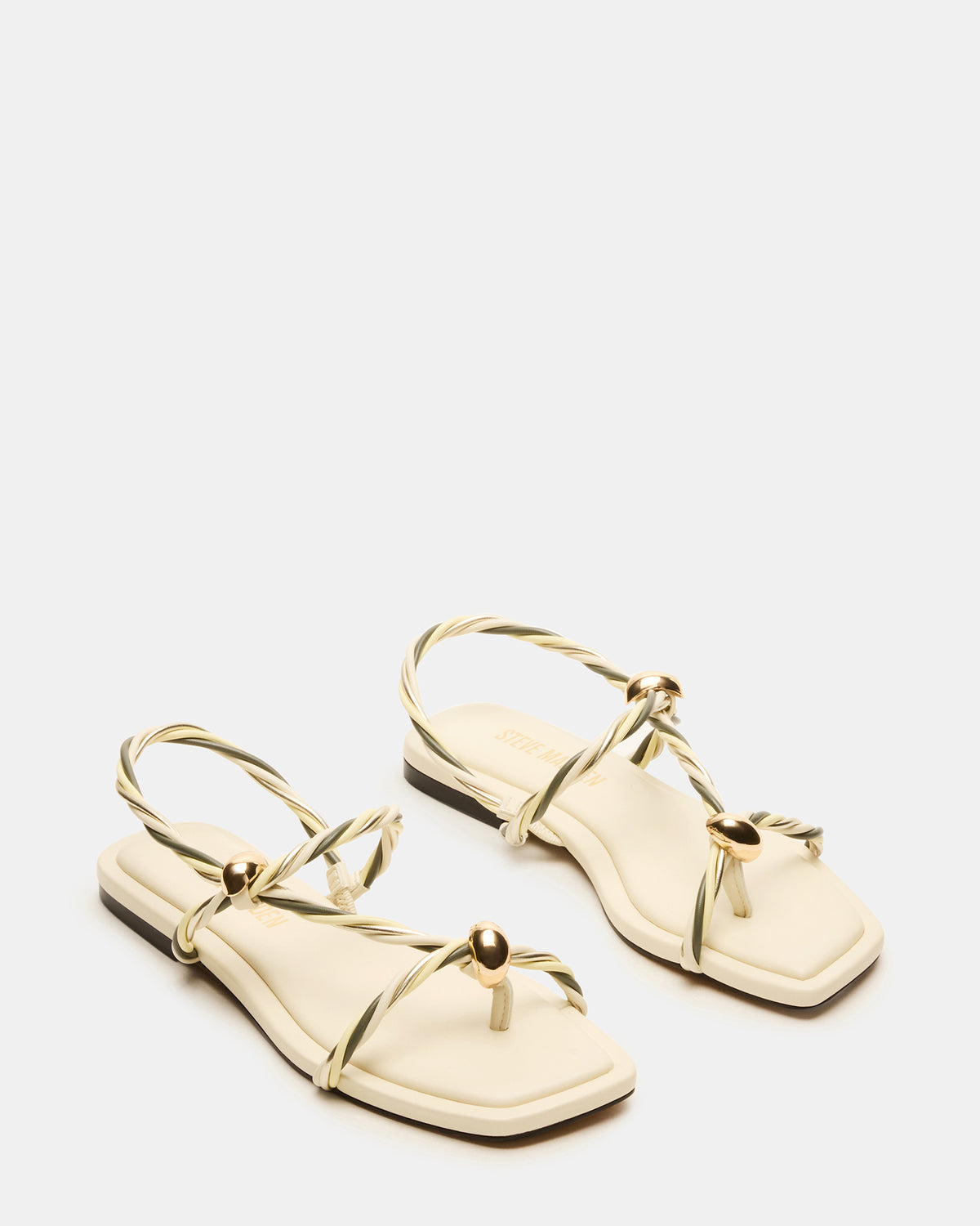 Steve Madden LOCO Bone Multi Women's Strappy Square Toe Sandal