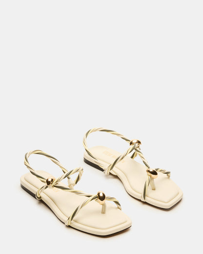 Steve Madden LOCO Bone Multi Women's Strappy Square Toe Sandal