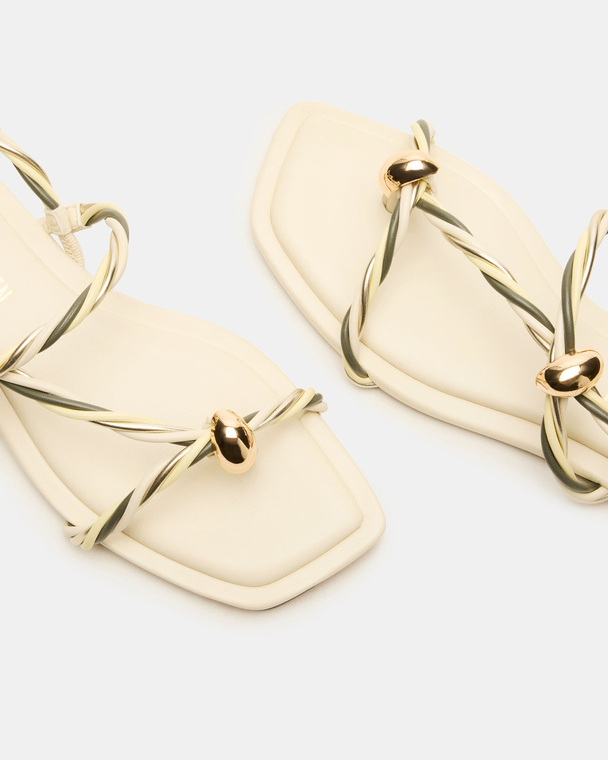 Steve Madden LOCO Bone Multi Women's Strappy Square Toe Sandal