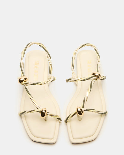 Steve Madden LOCO Bone Multi Women's Strappy Square Toe Sandal