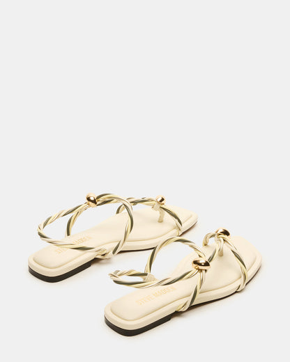 Steve Madden LOCO Bone Multi Women's Strappy Square Toe Sandal