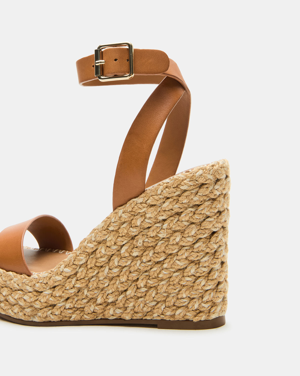 Steve Madden COSMO Tan Leather Rattia Women's Platform Wedge