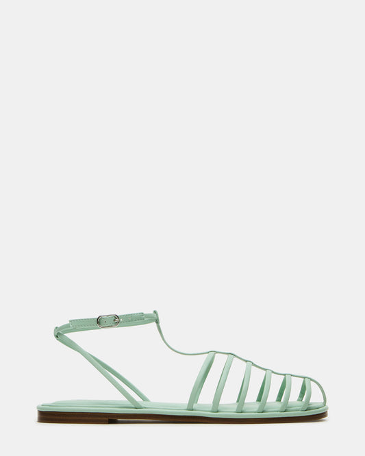 Steve Madden MARIN Pistachio Flat Strappy Fisherman Sandal