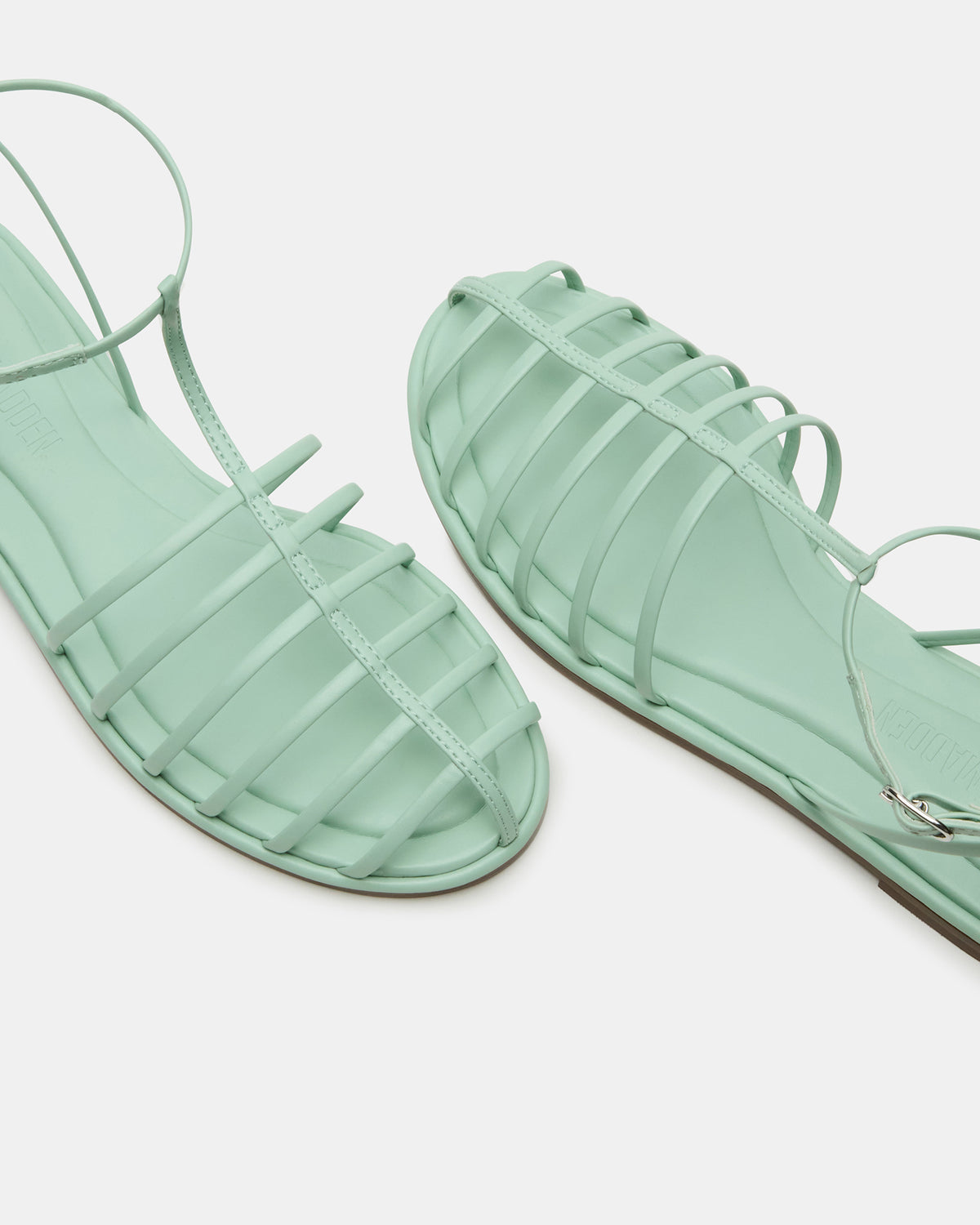 Steve Madden MARIN Pistachio Flat Strappy Fisherman Sandal