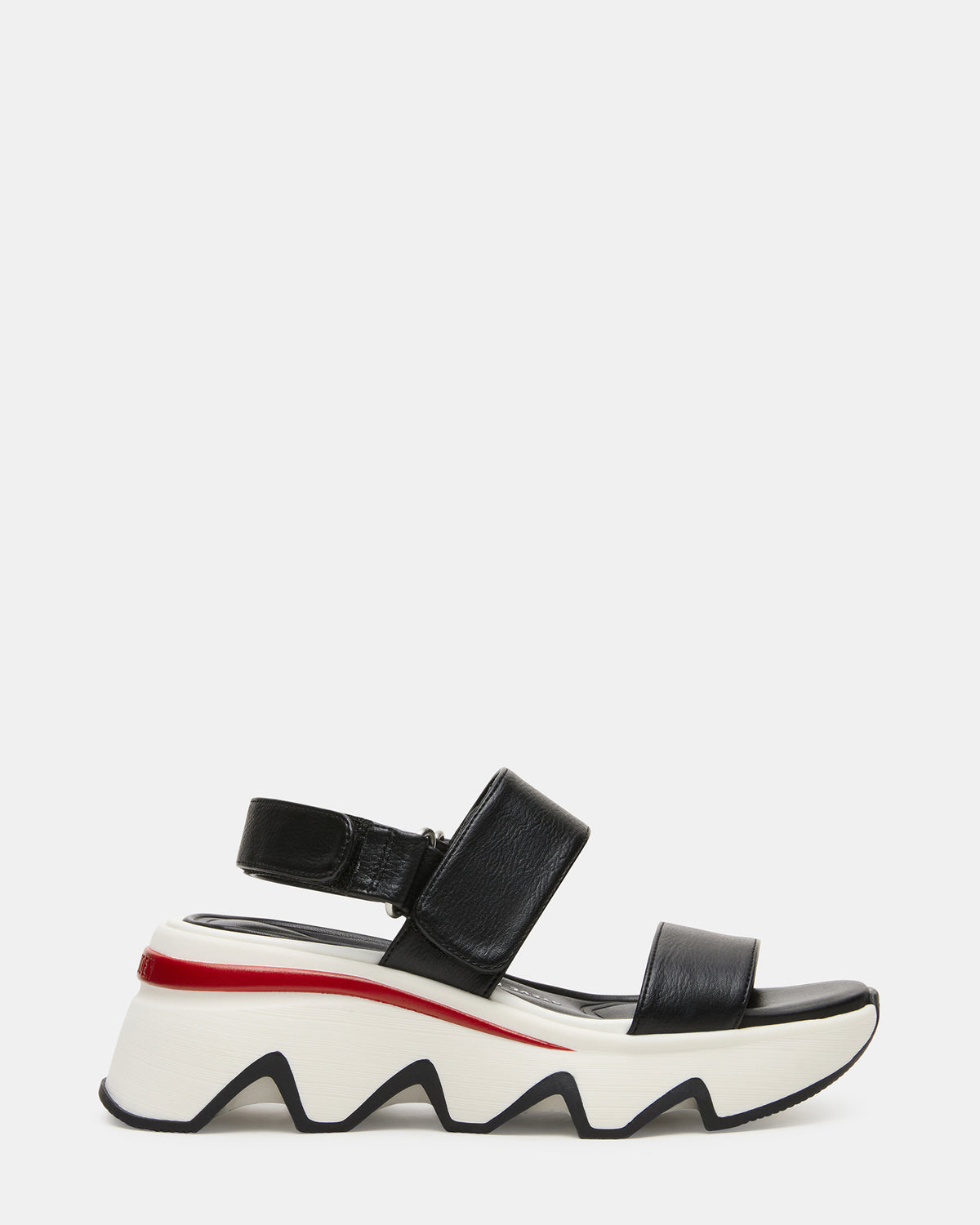 Steve Madden LOCHAN Black Platform Flatform Strappy Women's Sandal
