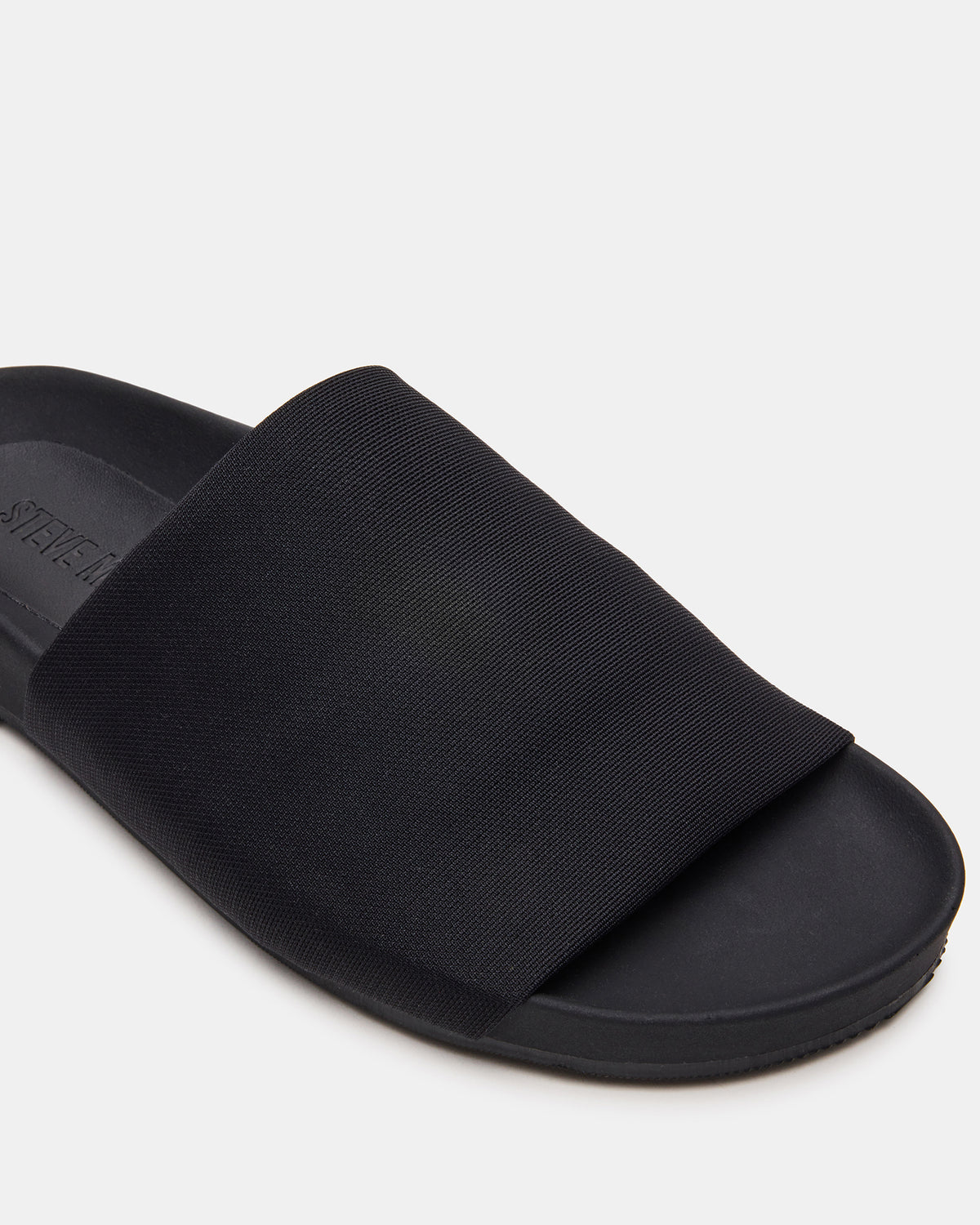 Steve Madden SANSA Black Flatform Footbed Slide Women's Sandal