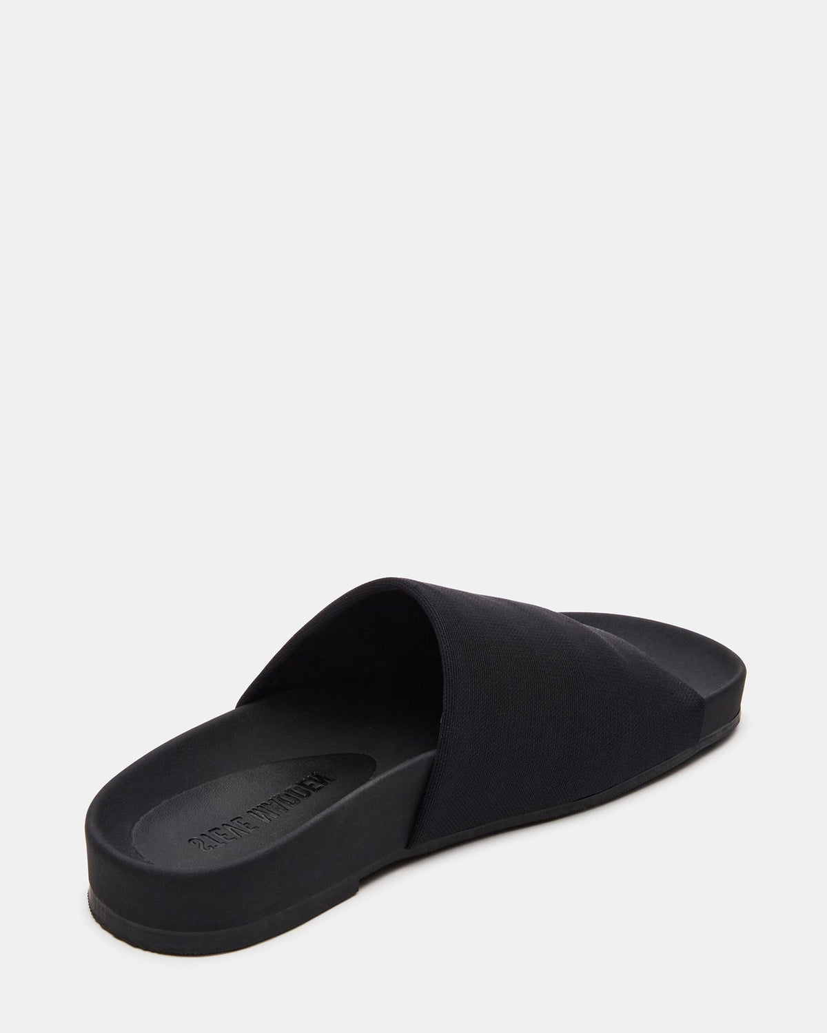 Steve Madden SANSA Black Flatform Footbed Slide Women's Sandal