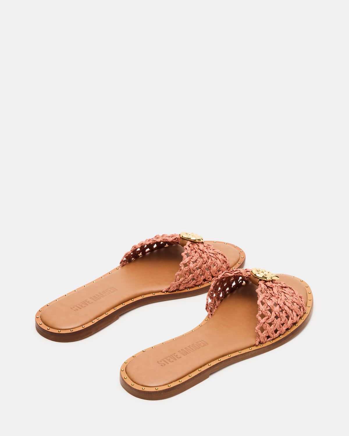 Steve Madden DIPSY Terracotta Conch Slide Rounded Toe Women's Sandal
