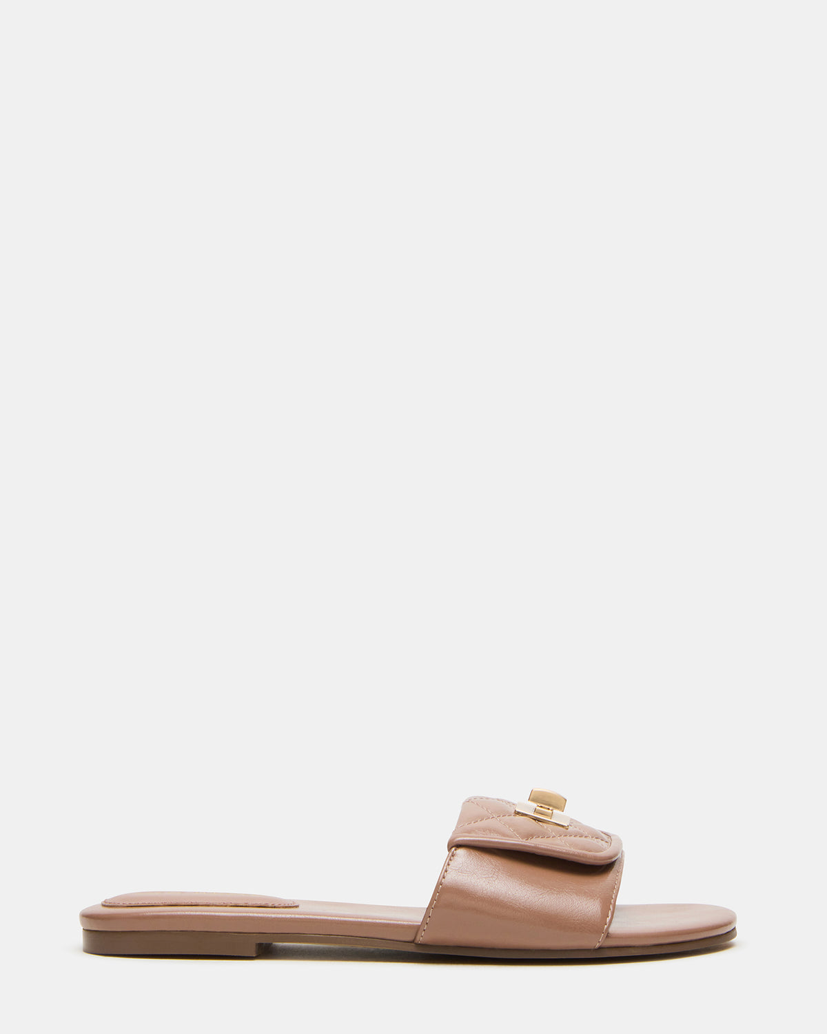 Steve Madden MORELAND Mocha Quilted Slide Women's Sandal