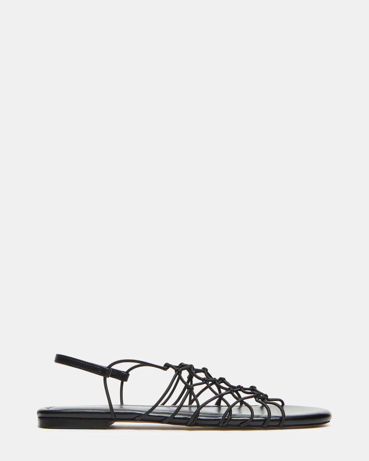 Steve Madden LIBRA Black Women's Strappy Flat Sandal