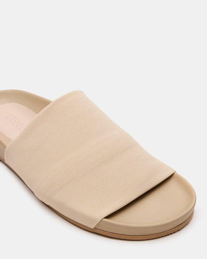 Steve Madden SANSA Tan Flatform Footbed Slide Women's Sandal