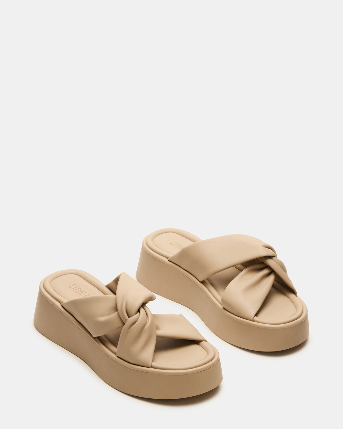Steve Madden CYRIX Taupe Women's Platform Slide Sandal