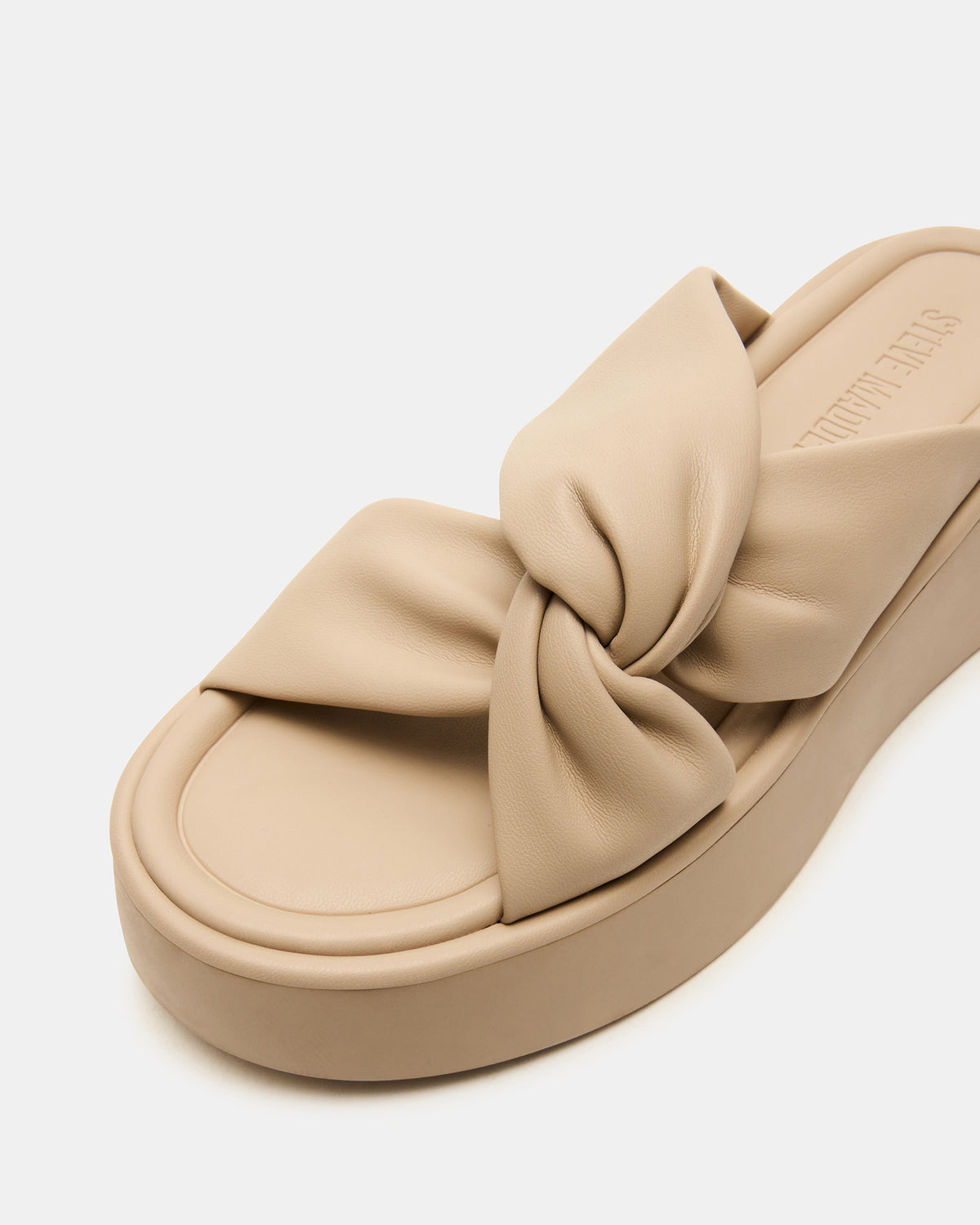 Steve Madden CYRIX Taupe Women's Platform Slide Sandal