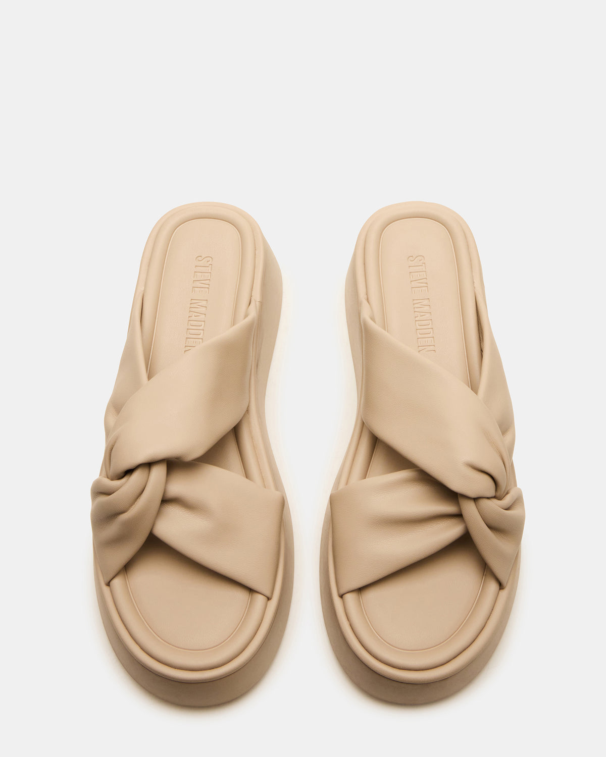Steve Madden CYRIX Taupe Women's Platform Slide Sandal